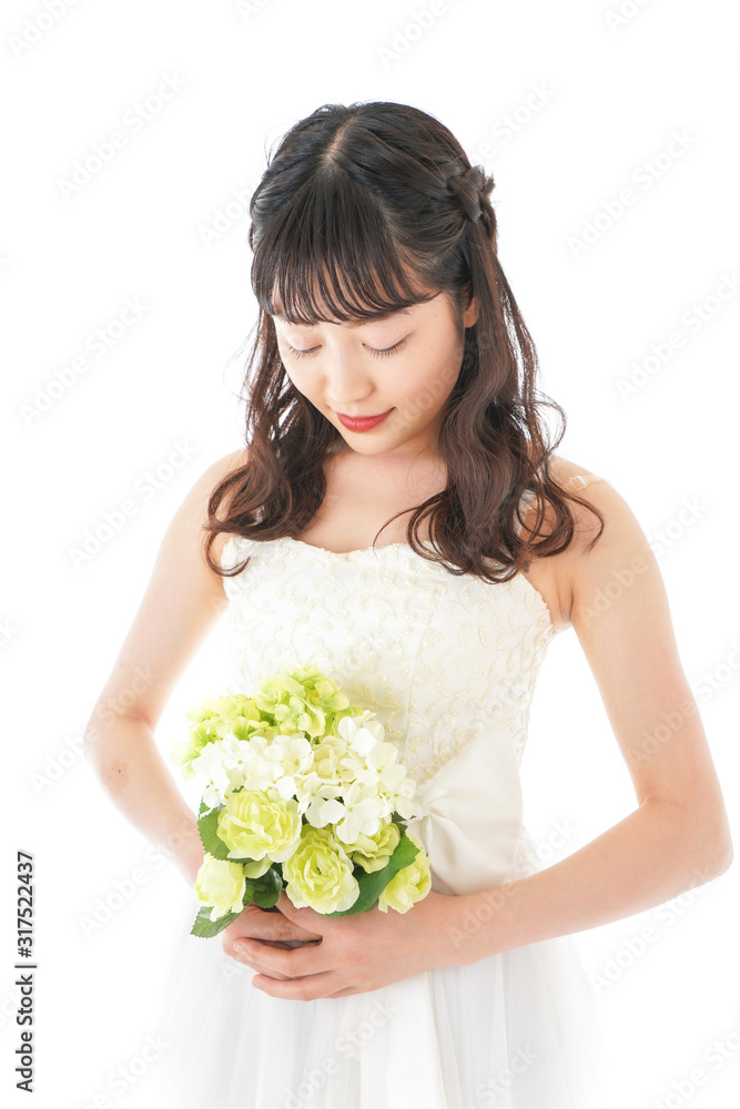 ブーケを持つ花嫁 ブーケを持つ花嫁