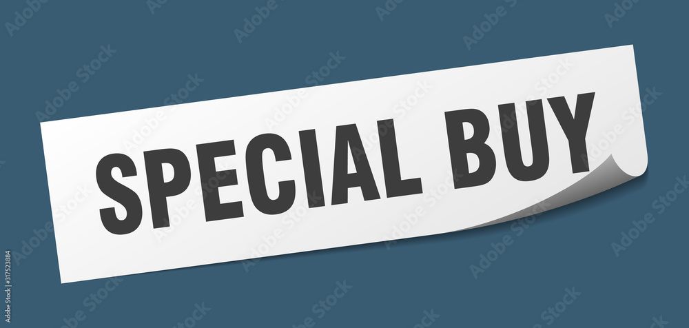 special buy sticker. special buy square sign. special buy. peeler