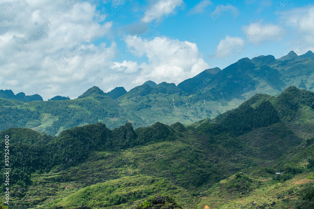 landscape of karst range background, daylight landscape of karst range background, daylight