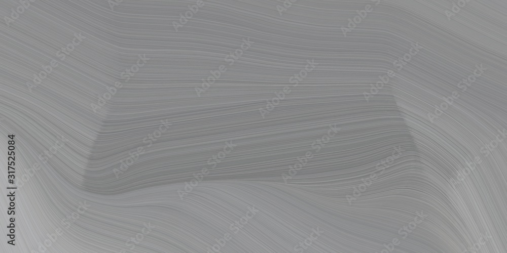 Obraz premium background graphic with modern curvy waves background illustration with gray gray, dark gray and dim gray color