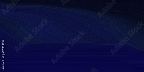 background graphic with modern soft curvy waves background illustration with very dark blue, black and midnight blue color