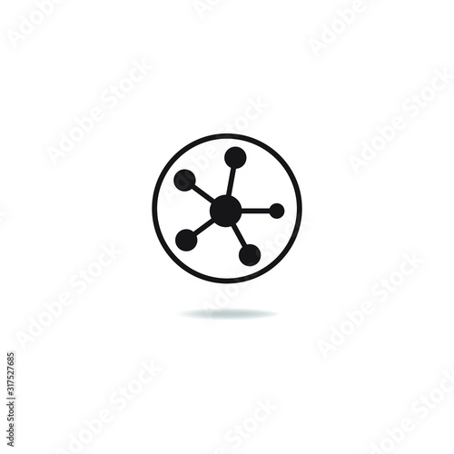 Antioxidant icon design isolated on white background. Vector illustration