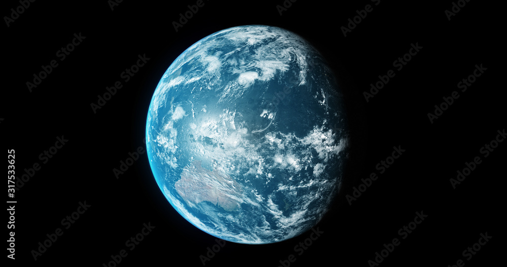Planet Earth From Space 3d illustration 3d render Planet Earth From Space 3d illustration 3d render