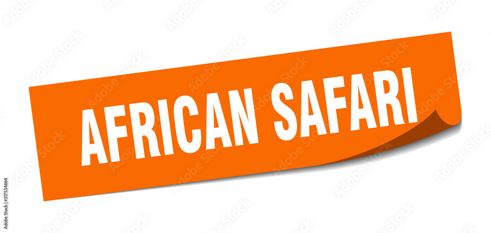 african safari sticker. african safari square sign. african safari. peeler african safari sticker. african safari square sign. african safari. peeler