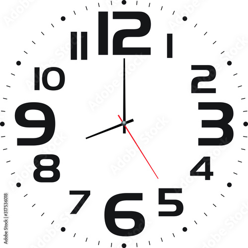 clock face  - Vector illustration