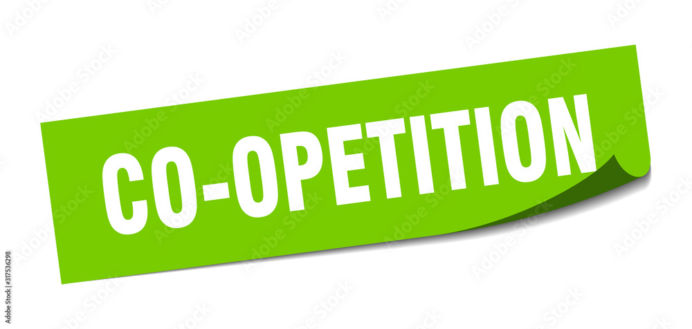 co-opetition sticker. co-opetition square sign. co-opetition. peeler co-opetition sticker. co-opetition square sign. co-opetition. peeler