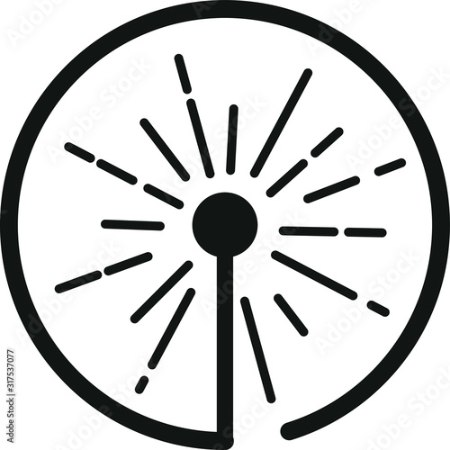Laser beam icon, 
