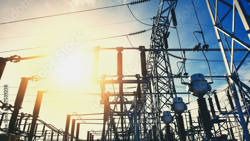 Slika na platnu Main Power Plant Energy ideas And energy saving