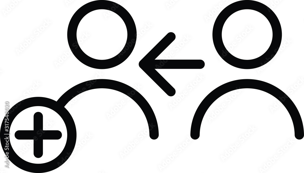 Refer icon, vector illustration Refer icon, vector illustration