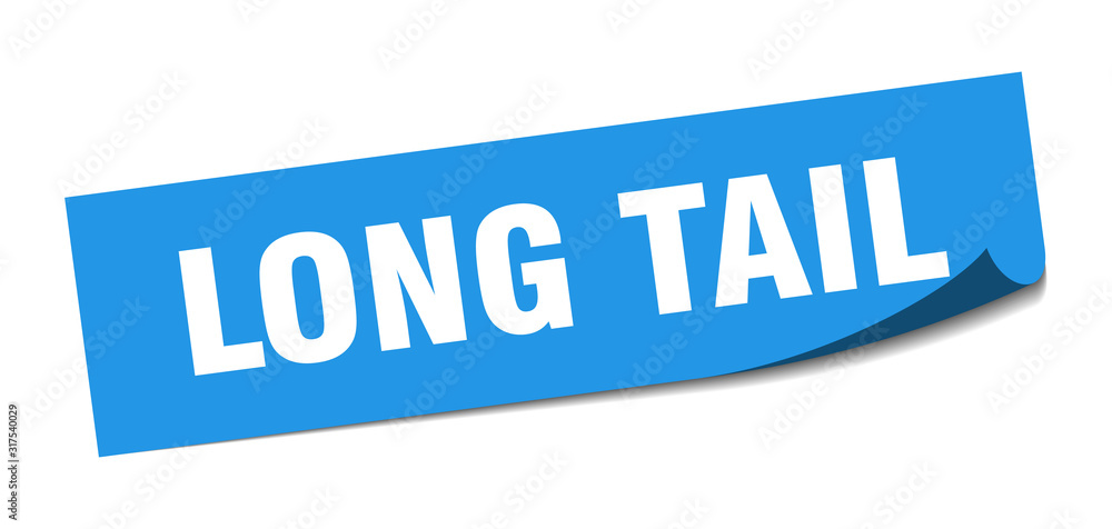 long tail sticker. long tail square sign. long tail. peeler long tail sticker. long tail square sign. long tail. peeler
