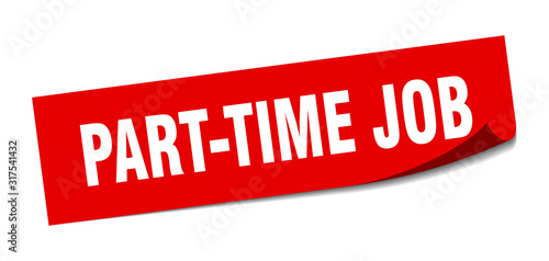 Fotografie part-time job sticker