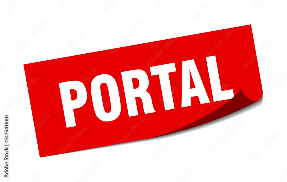 portal sticker. portal square sign. portal. peeler portal sticker. portal square sign. portal. peeler