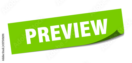 preview sticker. preview square sign. preview. peeler