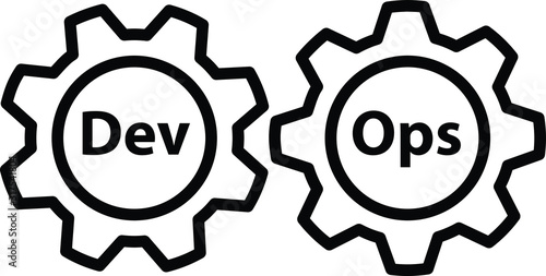 DEVOPS icon, Vector