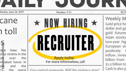 Recruiter job ad