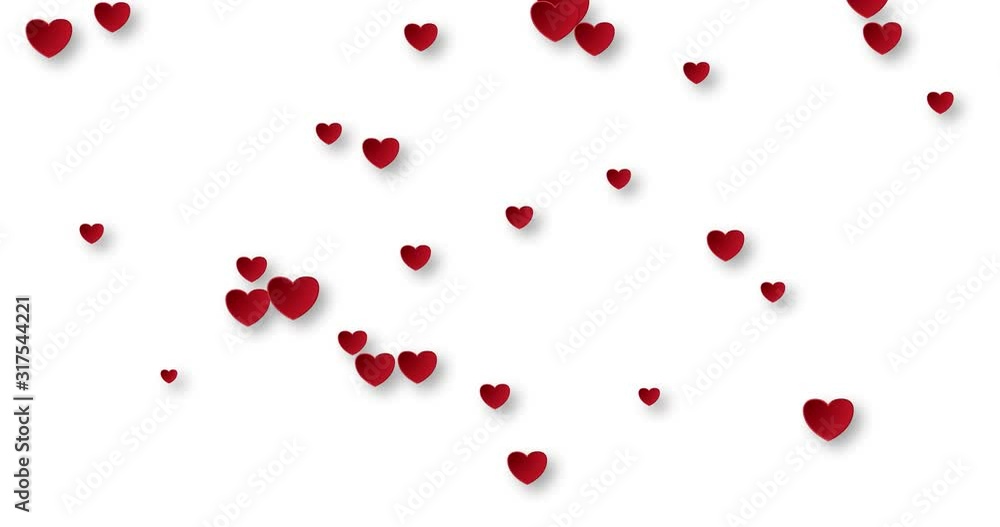 red hearts on white background red hearts on white background