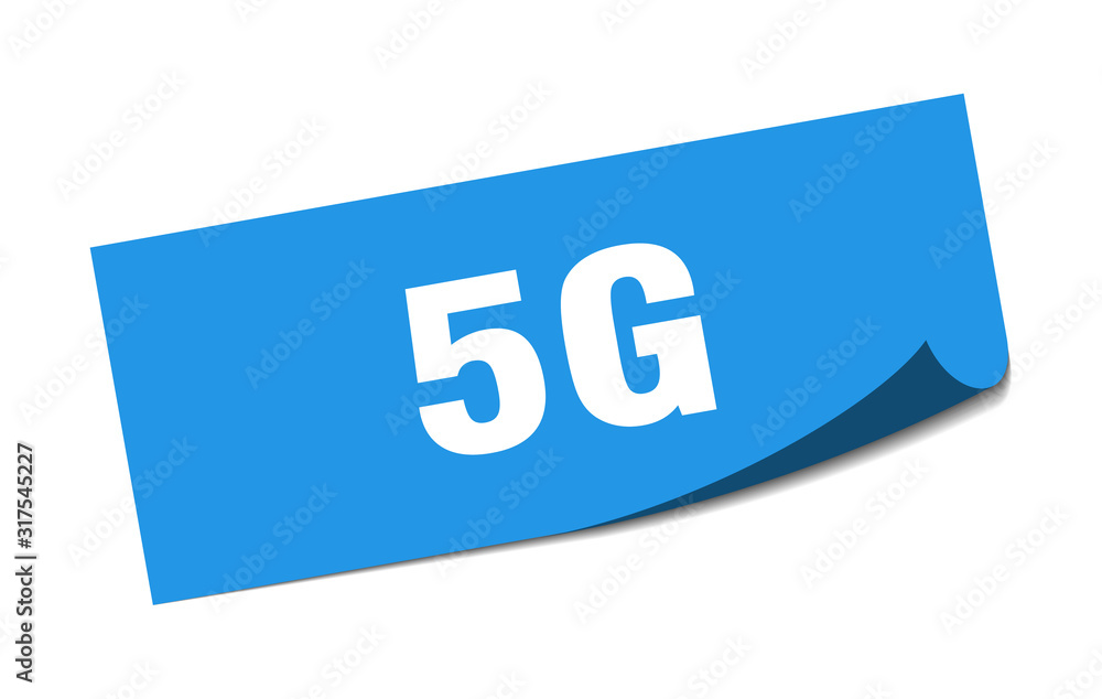 5g sticker. 5g square sign. 5g. peeler 5g sticker. 5g square sign. 5g. peeler