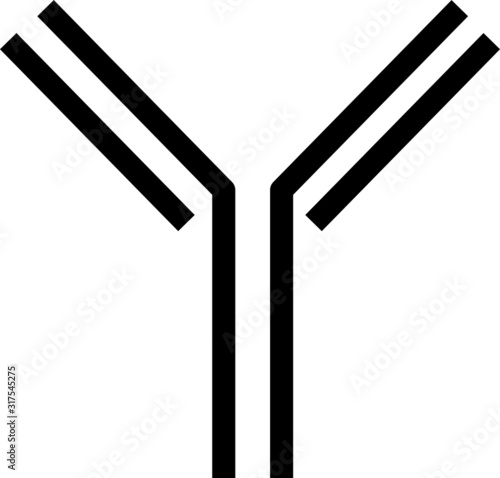 Antibody icon - vector illustration