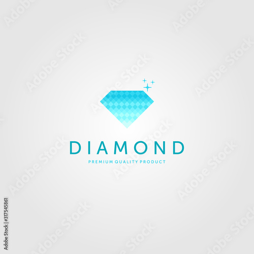 diamond logo halftone icon vector illustration design
