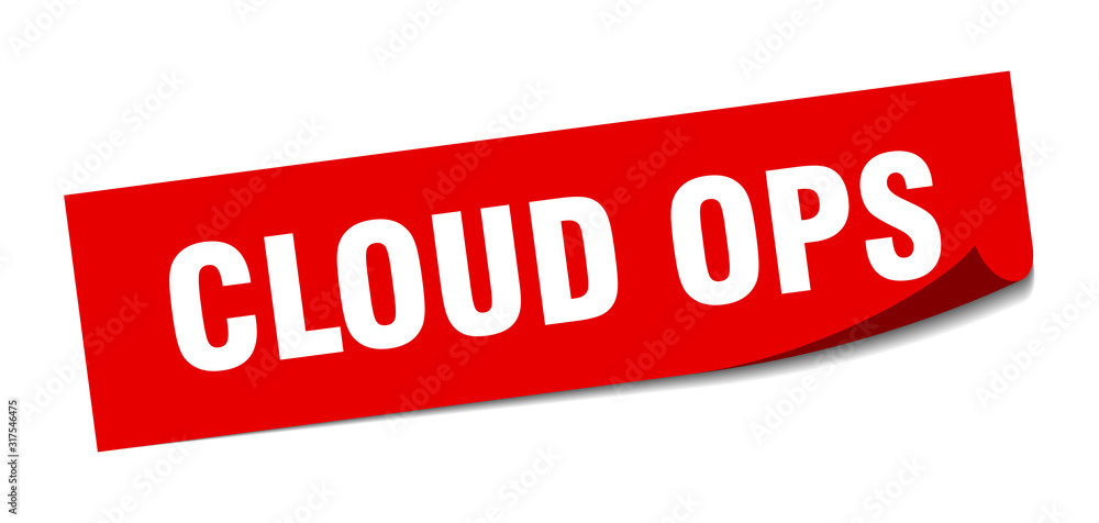 cloud ops sticker. cloud ops square sign. cloud ops. peeler cloud ops sticker. cloud ops square sign. cloud ops. peeler