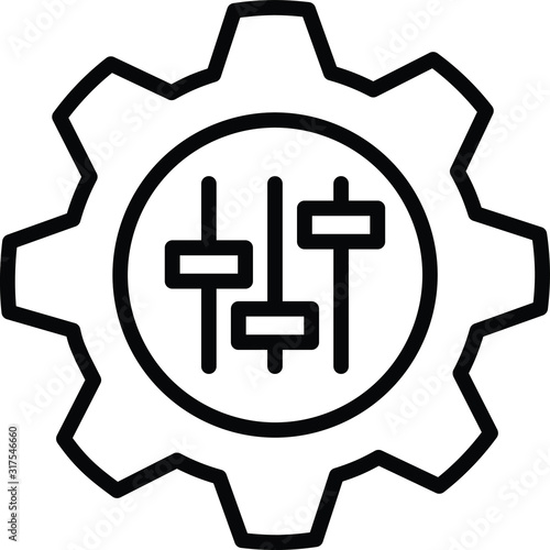 customisation icon, vector illustration