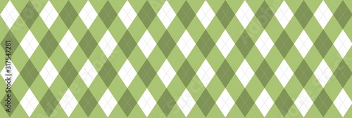 Green Argyle Banner