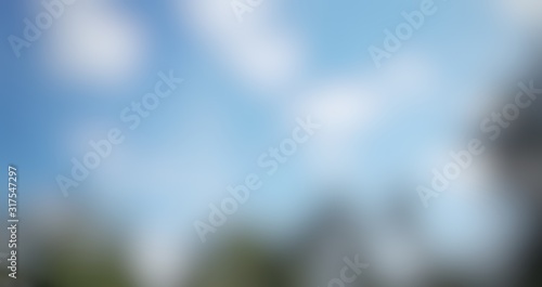 blue sky and white clouds background. © daily_creativity