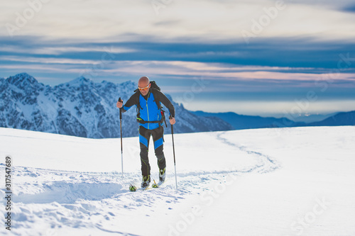 Ski De Randonnée on the Alps plateau