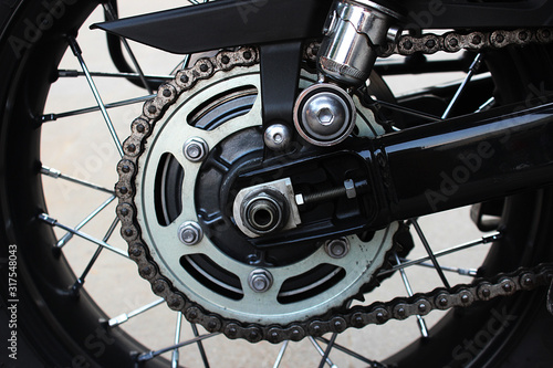 Sprocket and chain of the big bike