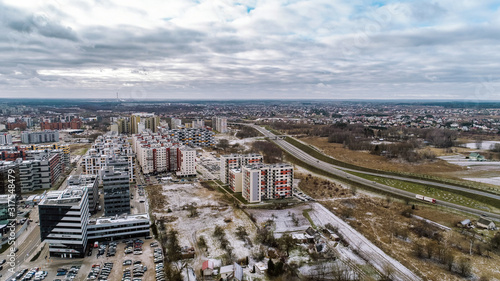 Perkunkiemis view from the drone