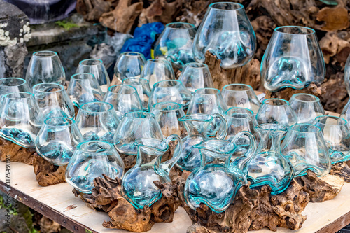 verre vintage bouteille