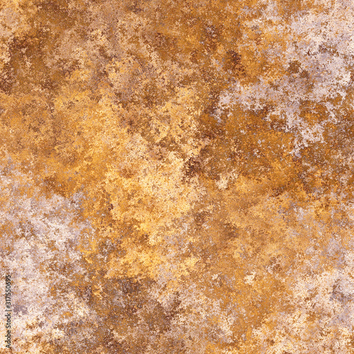 Rusty metal panel texture.Steel oxidizing background.Damaged old metal surface.