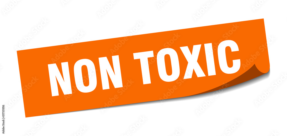 non toxic sticker. non toxic square sign. non toxic. peeler non toxic sticker. non toxic square sign. non toxic. peeler