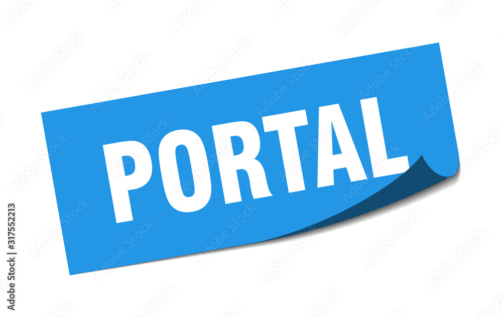 portal sticker. portal square sign. portal. peeler portal sticker. portal square sign. portal. peeler