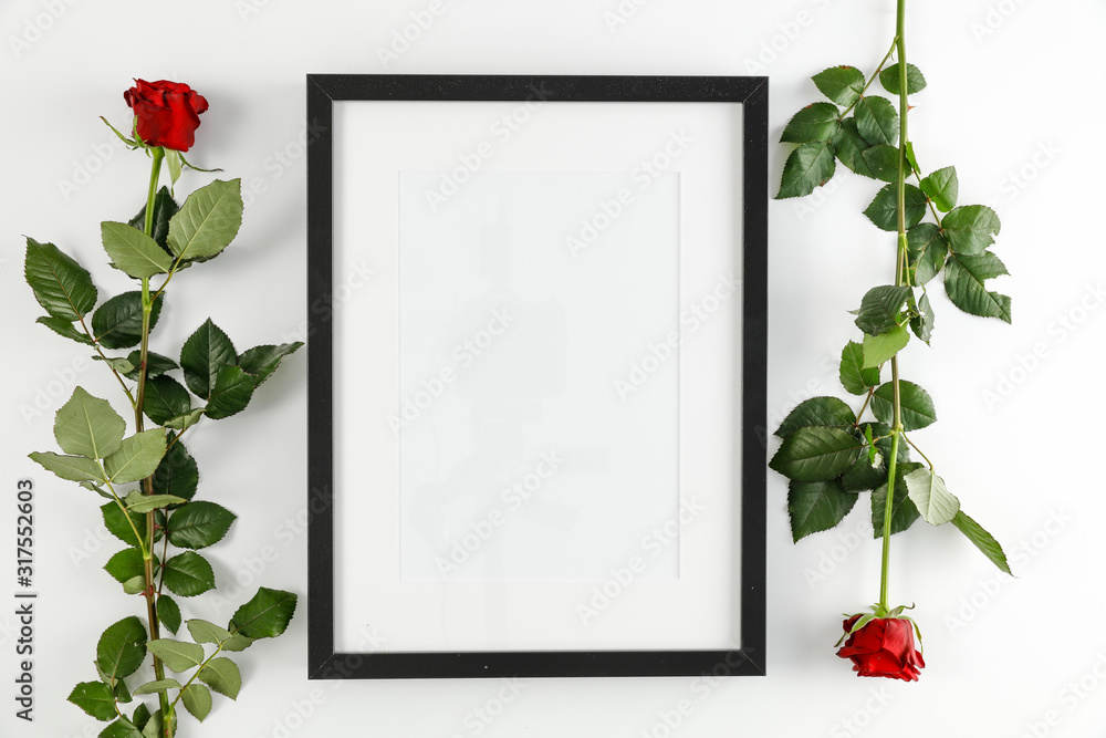 Roses of free space for your decoration and Valentin day. Roses of free space for your decoration and Valentin day.