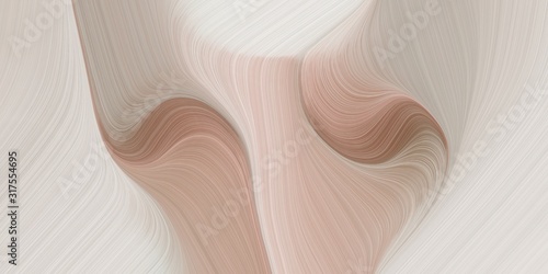 graphic design background with modern soft curvy waves background illustration with pastel gray, pastel brown and rosy brown color. can be used as card, wallpaper or background texture