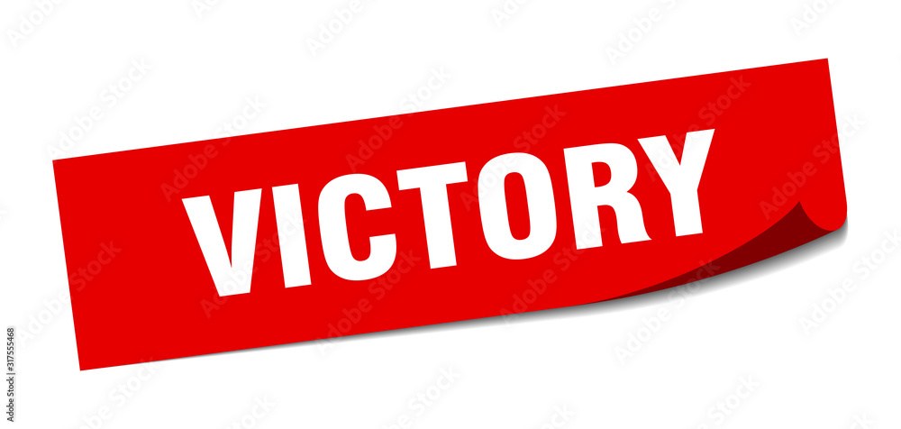 victory sticker. victory square sign. victory. peeler victory sticker. victory square sign. victory. peeler