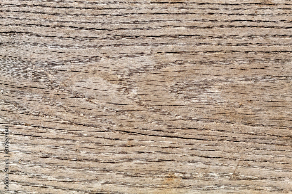 Fototapeta premium Old Weathered Cracked Brownish Wood Texture