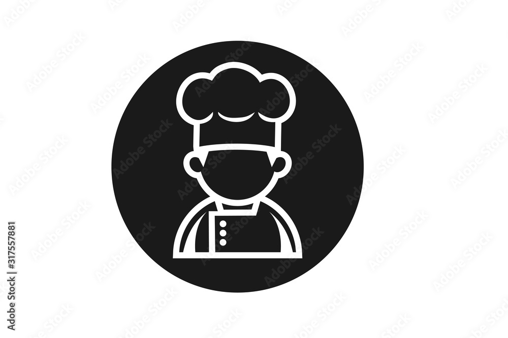 Modern Restaurant Chef icon vector Modern Restaurant Chef icon vector