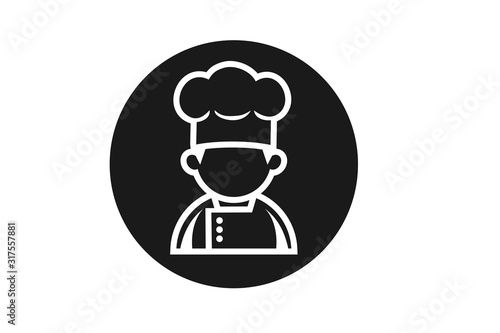 Modern Restaurant Chef icon vector 