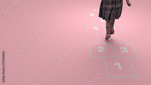 Niña jugando