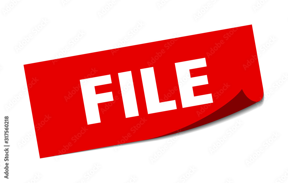 file sticker. file square sign. file. peeler file sticker. file square sign. file. peeler