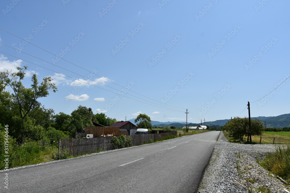 Bistrita, summer landscape in Stramba 2019,ROMANIA