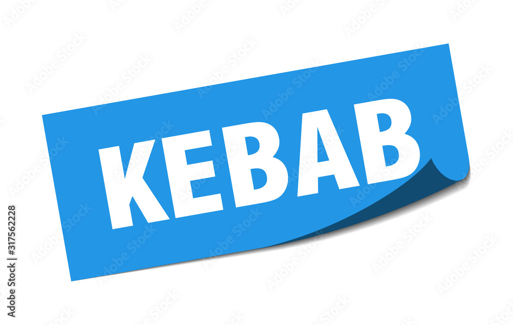 kebab sticker. kebab square sign. kebab. peeler kebab sticker. kebab square sign. kebab. peeler