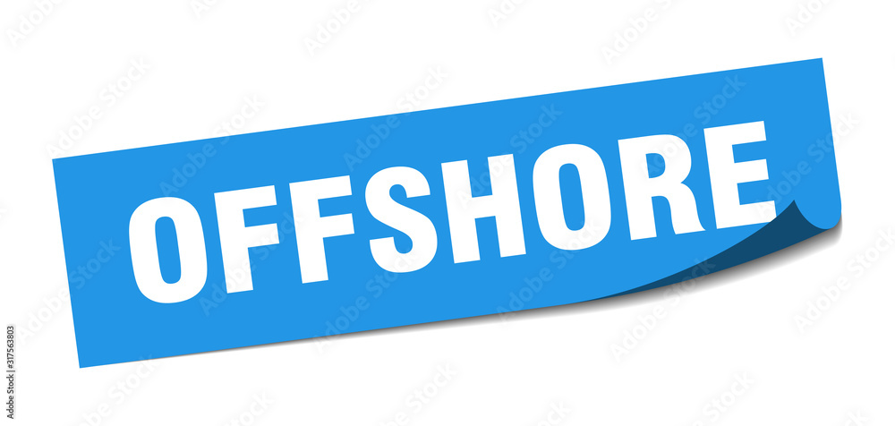 offshore sticker. offshore square sign. offshore. peeler offshore sticker. offshore square sign. offshore. peeler