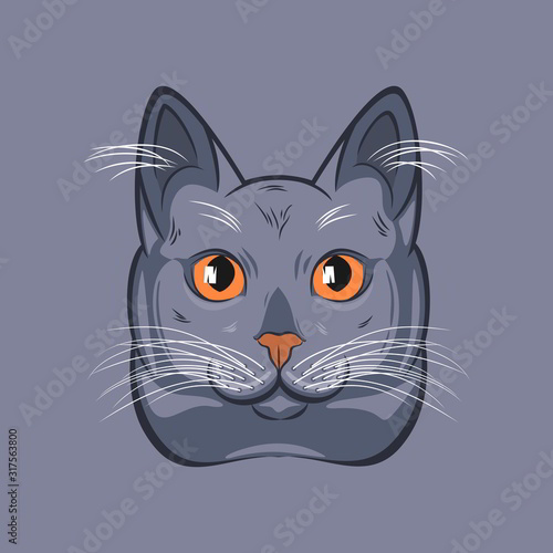 Illustration of a Cute Cat.