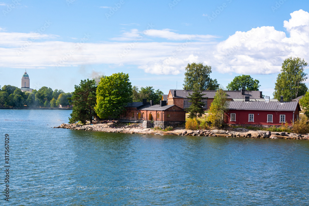 View of the Lonna island in summer, Helsinki, Finland