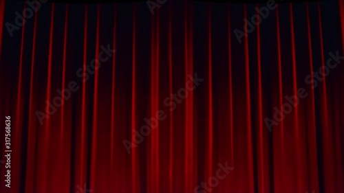 background with red curtain