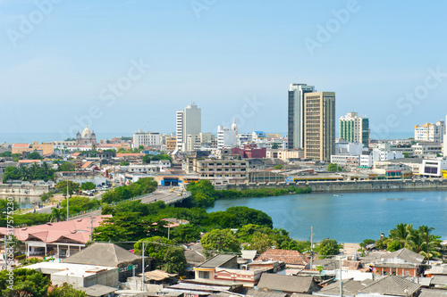 Cartagena, Bolivar, Colombia. January 18, 2013: Panoramic of El Laguito. photo