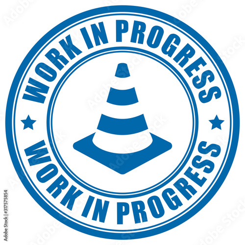 Safety sign work in progress